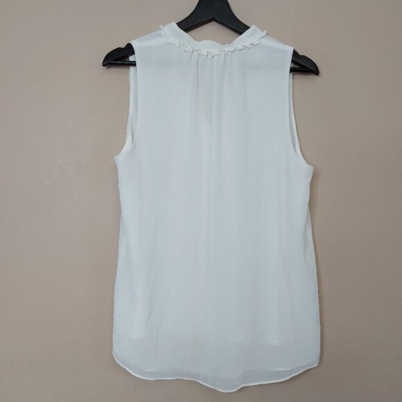 Naked Zebra sleeveless v neck ruffle neckline detail size medium - Picture 6 of 6